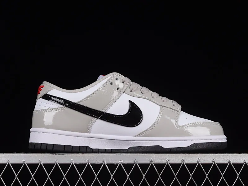 All Categories Nk SB Dunk Series Nk SB Dunk Low Low-top sneakers Cost-effective version Nk Dunk Low "Light Iron Ore" Patent leather gray SB low-top sports and leisure sneakers DQ7576-001